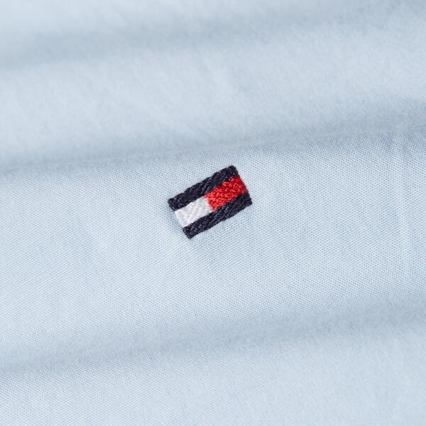 Ανδρικό Πουκάμισο Tommy Hilfiger Cl Stch Pop Ctrst Shirt Prkf Breezy Blue MW0MW39279-C1OR