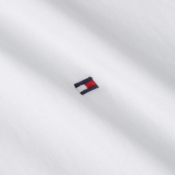 Ανδρικό Πουκάμισο Tommy Hilfiger Cl Stch Pop Ctrst Shirt Prkf Optic White MW0MW39279-YCFR