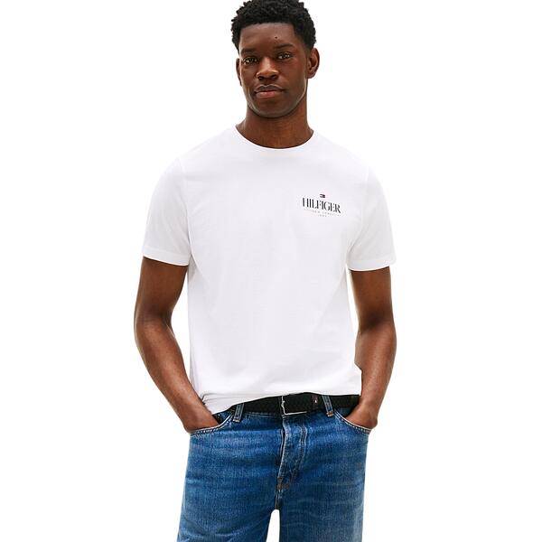 Ανδρικό T-Shirt Tommy Hilfiger Stack Tee White MW0MW39355-YBR