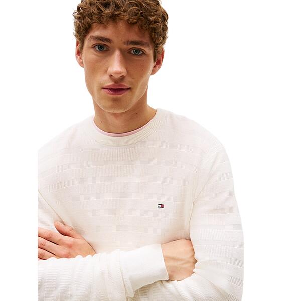Ανδρικό Πουλόβερ Tommy Hilfiger Stripe Structure C Nk MW0MW39535-Z00