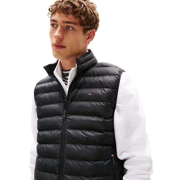 Ανδρικό Αμάνικο Μπουφάν Tommy Jeans Core Packable Recycled Vest Black MW0MW39989-BDS