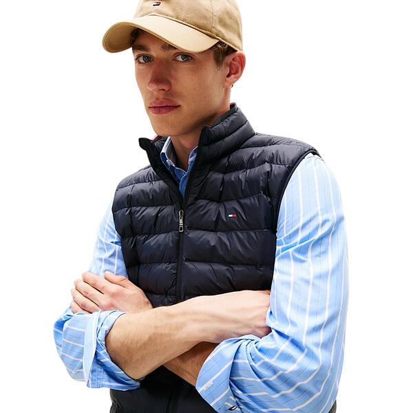 Ανδρικό Αμάνικο Μπουφάν Tommy Jeans Core Packable Recycled Vest Desert Sky MW0MW39989-DW5
