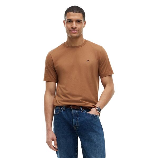 Ανδρικό T-shirt Tommy Hilfiger Ess Seasonal Reg Fit Solid Tee Timeless Tawny MW0MW39995-GVH