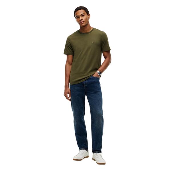 Ανδρικό T-shirt Tommy Hilfiger Ess Seasonal Reg Fit Solid Tee Huntsman Green MW0MW39995-MT1