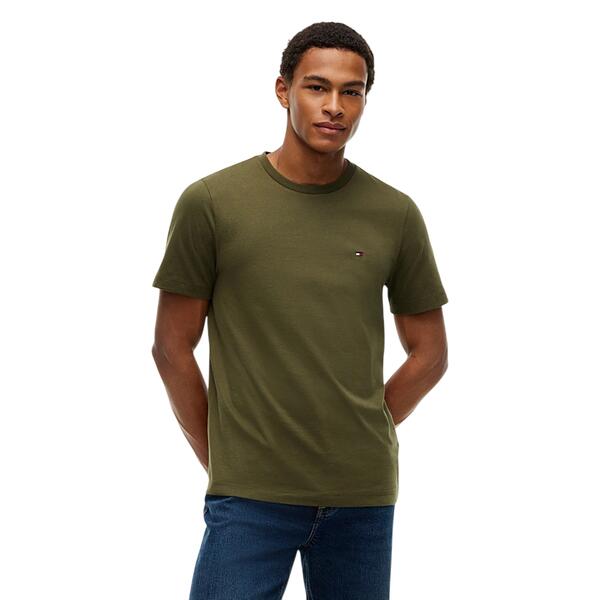 Ανδρικό T-shirt Tommy Hilfiger Ess Seasonal Reg Fit Solid Tee Huntsman Green MW0MW39995-MT1
