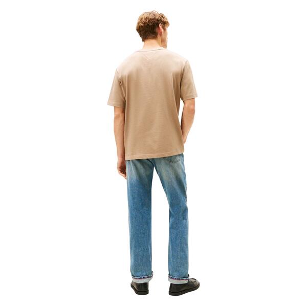 Ανδρικό T-Shirt Tommy Hilfiger Modern Athleisure H BadgeTee Coastal Taupe MW0MW41468-AFE