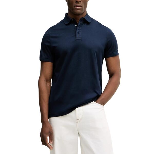 Ανδρικό Polo Tommy Hilfiger Hidden Placket Detail Reg Polo Highland Dark Night Navy MW0MW41611-C1G