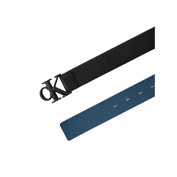 Ανδρική Ζώνη Calvin Klein Monogram Buckle 35mm ADJ/REV Black / Moonlit Ocean LV04D7017G-D1M