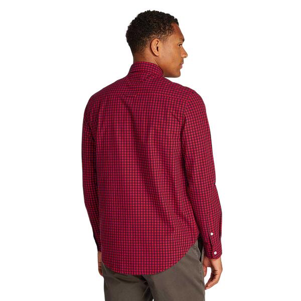 Αντρικό Πουκάμισο Tommy Jeans Poplin Check Red Hot DM0DM21115-XME