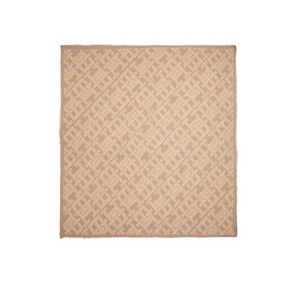 Γυναικείο Φουλάρι Tommy Hilfiger Monogram Square Beige AW0AW16648-AEG