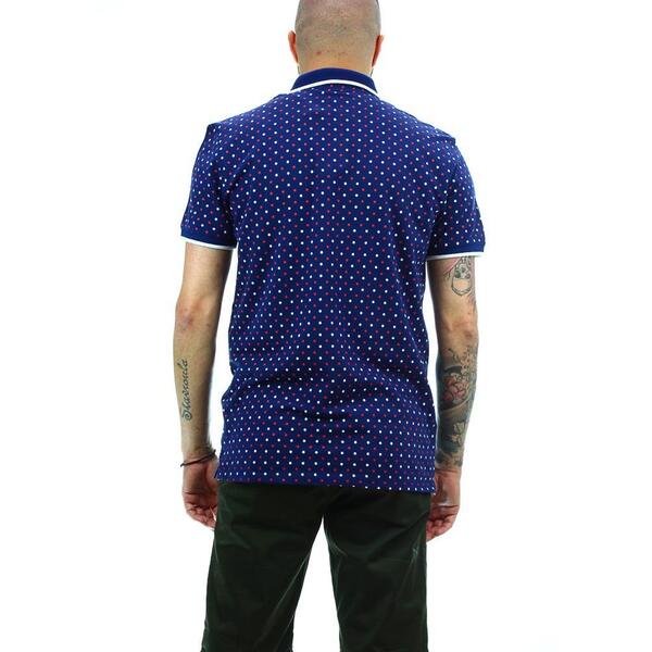 Ανδρικό Polo Tom Tailor Alloverprinted Red White 1010864-18309