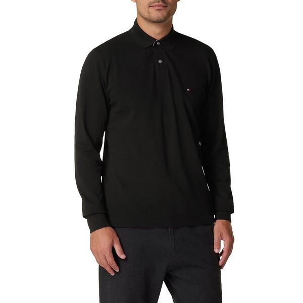 Ανδρικό Polo Tommy Hilfiger 1985 Regular Ls Black MW0MW20183-BDS