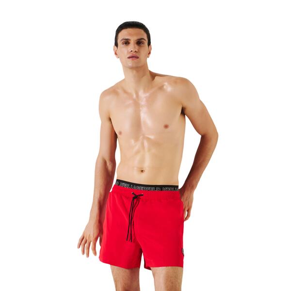 Ανδρικό Μαγιό Karl Lagerfeld Ikon Elastic Boardshorts Grenadine A1M46058-B14