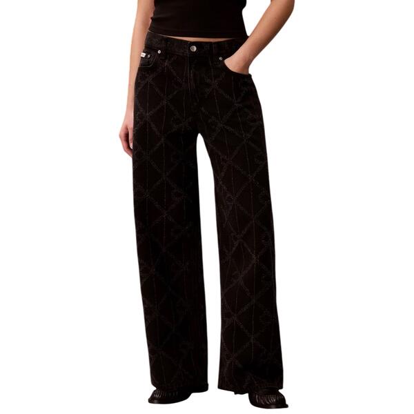 Γυναικείο Jean Calvin Klein Low Rise Baggy Ck Worn BLack LV047H756G-4B331