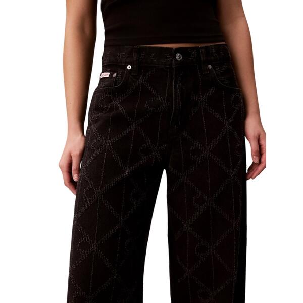 Γυναικείο Jean Calvin Klein Low Rise Baggy Ck Worn BLack LV047H756G-4B331