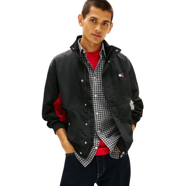 Ανδρικό Μπουφάν Tommy Jeans Heritage Flag Ext Black DM0DM22738-BDS