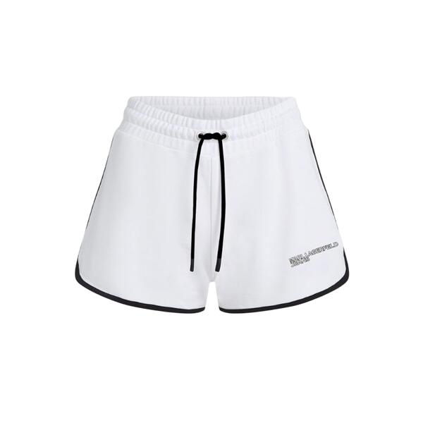 Γυναικείο Σορτς Karl Lagerfeld Klj Binding Sweat White A2W10095-100