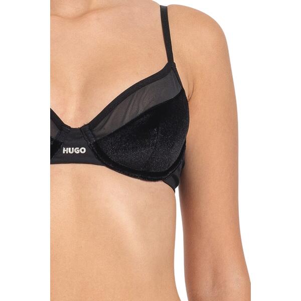 Γυναικείο Εσώρουχο Hugo Underwire Bra Velvet 10253966 01 Black 50502759-001