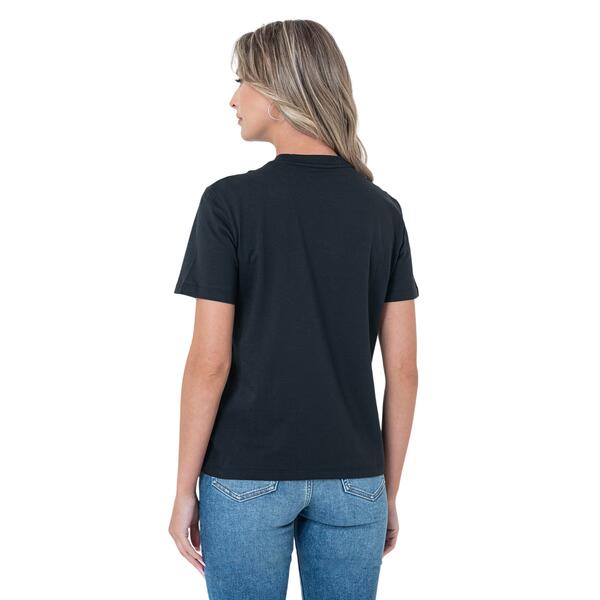 Γυναικείο T-Shirt Calvin Klein Line Embroidery Classic T Brilliant Black LV047D882G-UB1
