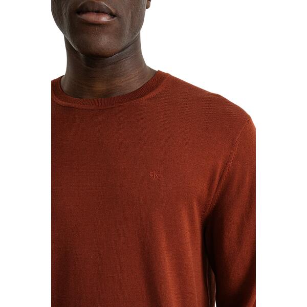 Ανδρικό Πουλόβερ Calvin Klein Ls Supima Cotton Crewnk Cherry Mahogany LV040BM343-XWI