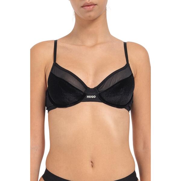 Γυναικείο Εσώρουχο Hugo Underwire Bra Velvet 10253966 01 Black 50502759-001