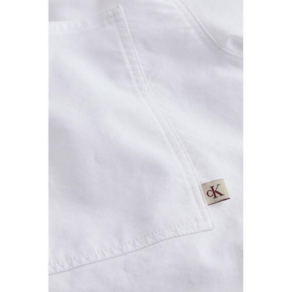 Ανδρικό Πουκάμισο Calvin Klein Oxford Ss Shirt Bright White J30J327293-YAF