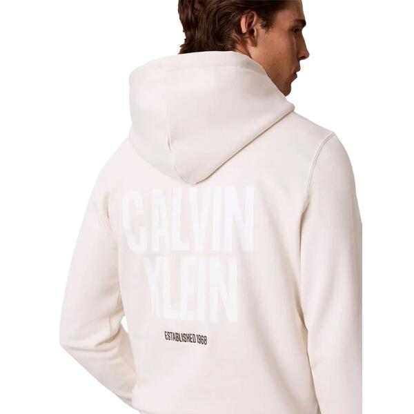 Ανδρικό Φούτερ Calvin Klein Ls 350Fleece Eu Bold Ho Tofu LV04RH247G-YAS
