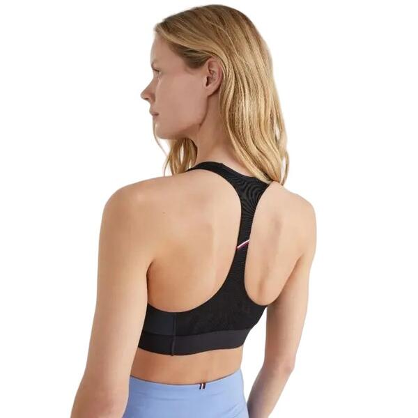 Γυναικείο Μπουστάκι Tommy Hilfiger Mid Intensity Mesh Racer Black S10S101110-BDS
