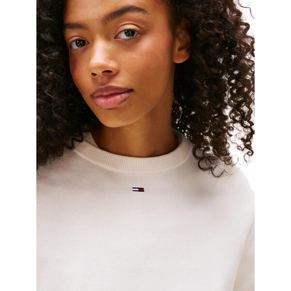 Γυναικείο Πουλόβερ Tommy Jeans Tjw Essential Crew Sweater Ext Ancient White DW0DW20159-YBH