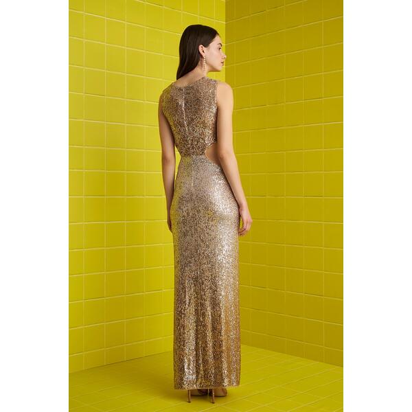 Γυναικείο Φόρεμα My T Wearables Gold S23T1246-GOLD