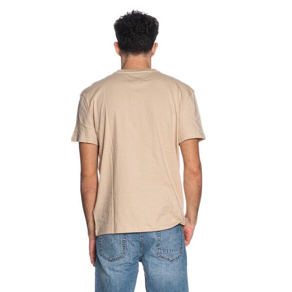 Ανδρικό T-Shirt Tommy Jeans Tjm Reg Big Flag Ss Tee Ext White Clay DM0DM22645-AES