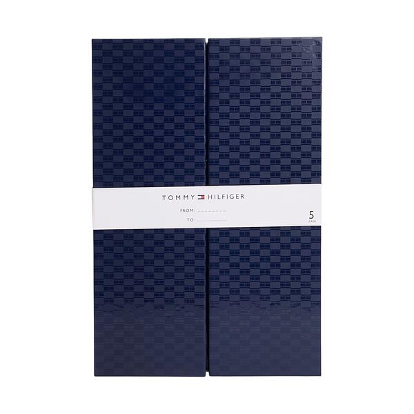 Ανδρικές Κάλτσες Tommy Hilfiger Sock 5p Giftbox Herringbone Dot Navy 701235374-001