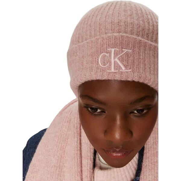 Γυναικείο Σκουφάκι Calvin Klein Thick Embroidery Beanie Gray Morn K60K612321-PCJ
