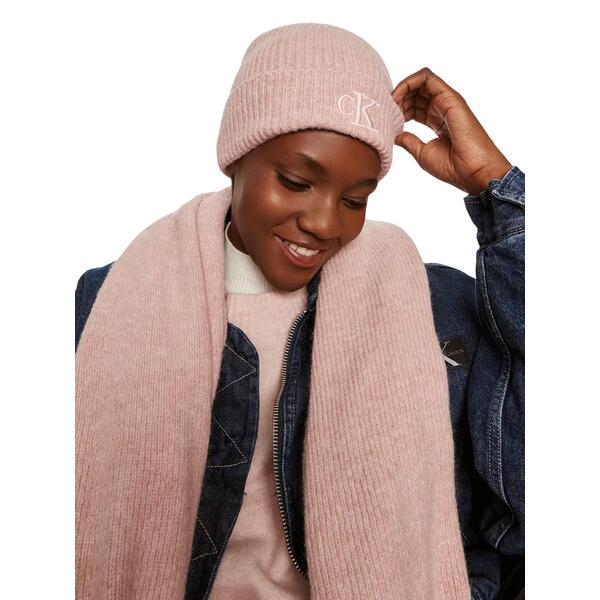 Γυναικείο Σκουφάκι Calvin Klein Thick Embroidery Beanie Gray Morn K60K612321-PCJ