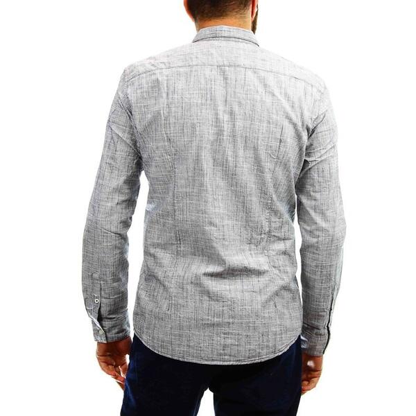 Ανδρικό Slub Structure Shirt Denim Male 1008086008-10668