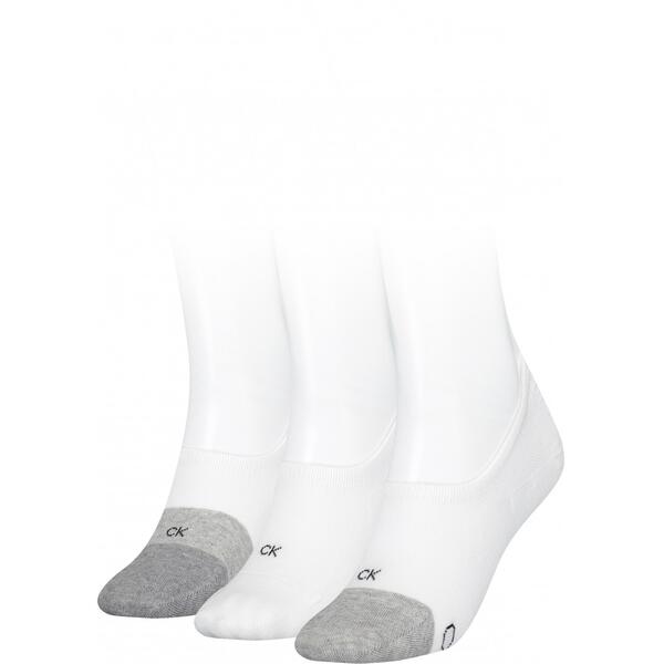 Γυναικείες Κάλτσες Calvin Klein Footie High Cut 3p Sustainable White 701218912-002
