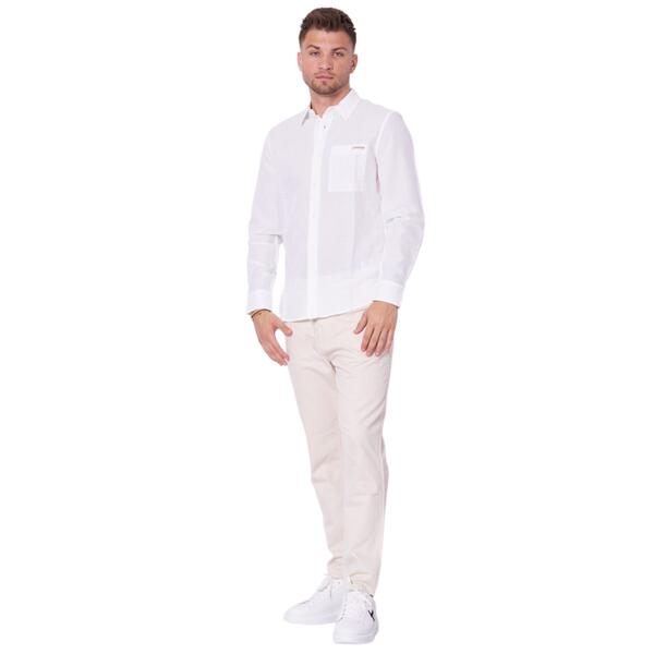 Ανδρικό Παντελόνι Tommy Jeans Tjm Isaac Hemp Blend Pant Newsprint DM0DM21368-ACG