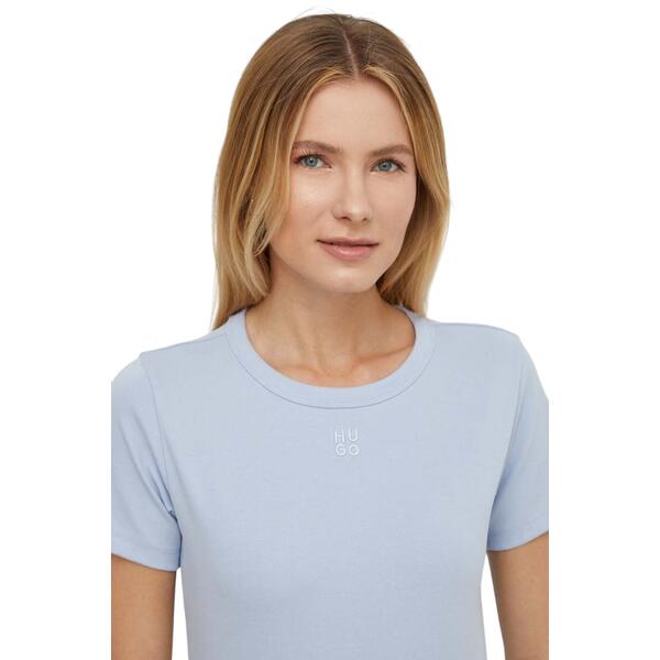 Γυναικείο T-Shirt Hugo Jersey Deloris Light Pastel Blue 50512002-452