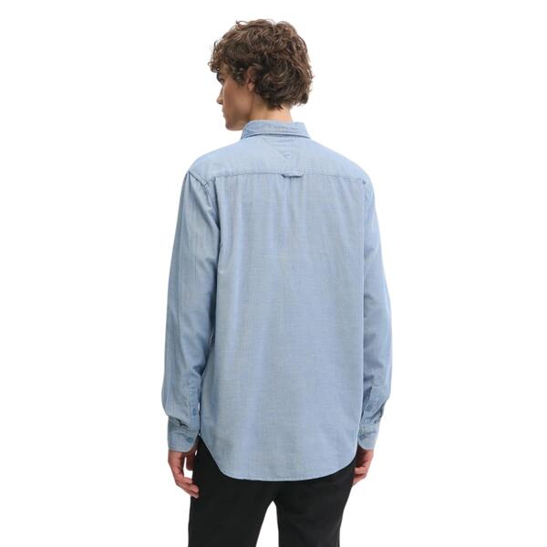 Αντρικό Πουκάμισο Tommy Jeans Entry Cord Ext Colorado Blue Ecru DM0DM20672-DY6