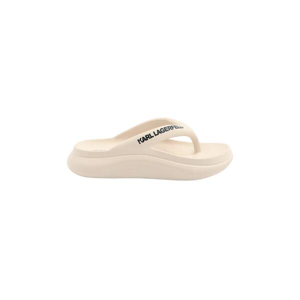 Γυναικεία Σαγιονάρα Karl Lagerfeld Hotel Karl Thong Off White Rubber KL85025-VT1