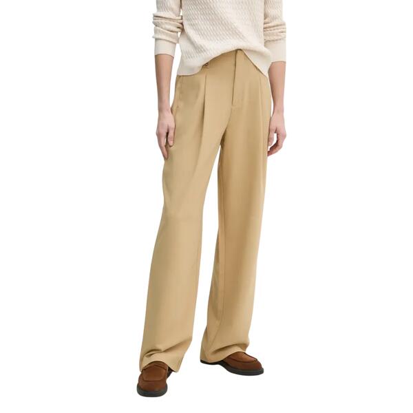 Γυναικείο Παντελόνι Calvin Klein Ecovero Tailored Wide Chalk J20J225343-ADA