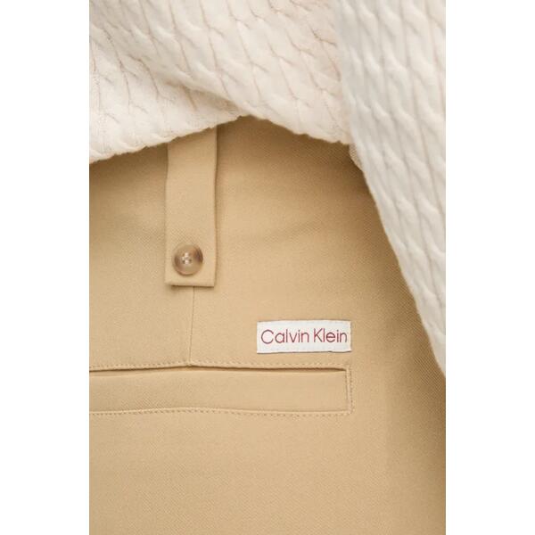Γυναικείο Παντελόνι Calvin Klein Ecovero Tailored Wide Chalk J20J225343-ADA