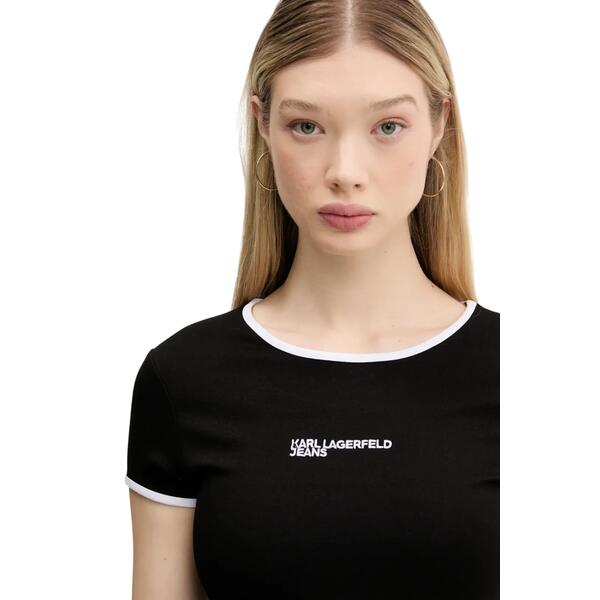 Γυναικείο Φόρεμα Karl Lagerfeld Klj Cap Sleeve Milano Black A2W13051-999