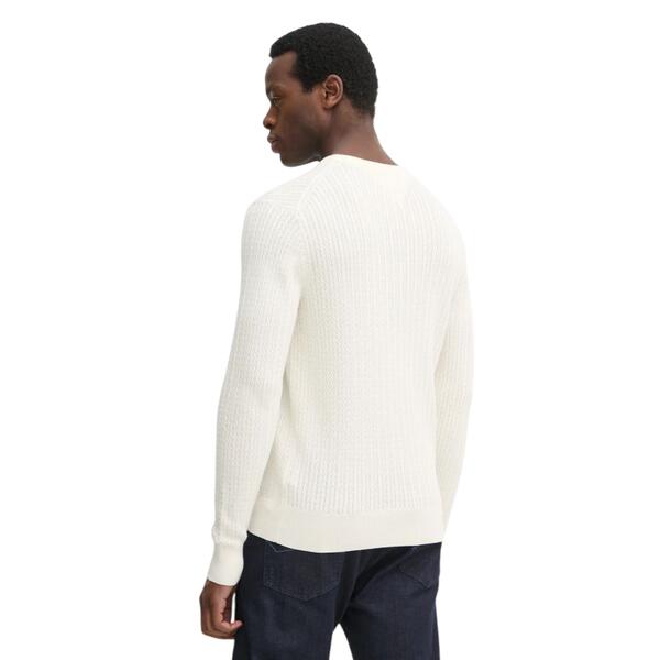 Αντρικό Πουλόβερ Tommy Hilfiger Herringbone Structure C Nk Ivory Petal MW0MW37400-Z00