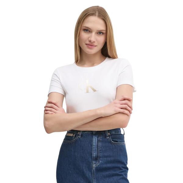 Γυναικείο T-shirt Calvin Klein Gradient Slim Bright White J20J224982-YAF