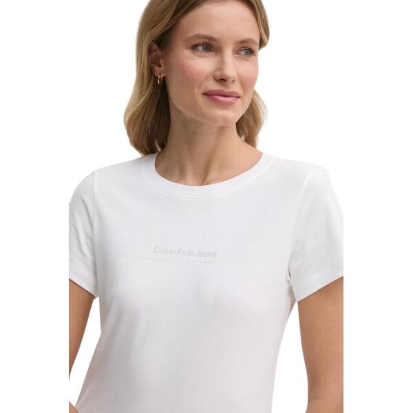 Γυναικείο T-shirt Calvin Klein Institutional Graphic Slim Bright White J20J224990-YAF