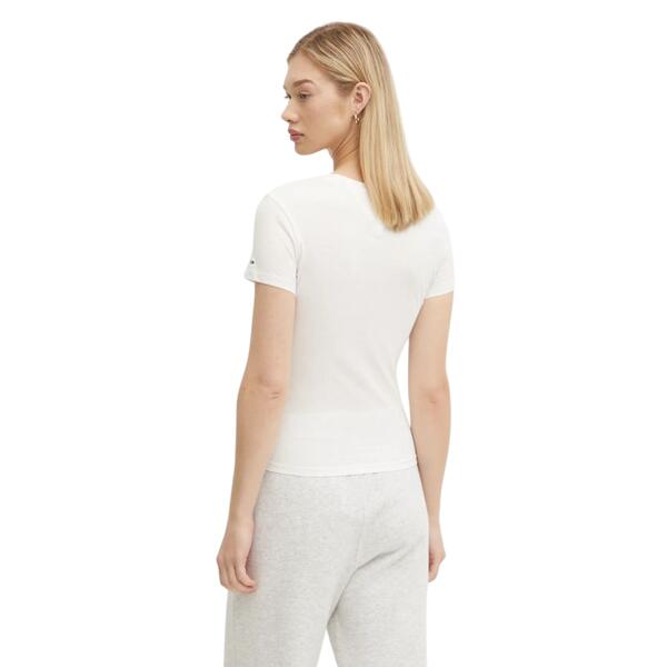 Γυναικείο T-shirt Tommy Jeans Slim Essential Logo Ext White DW0DW19447-YBS