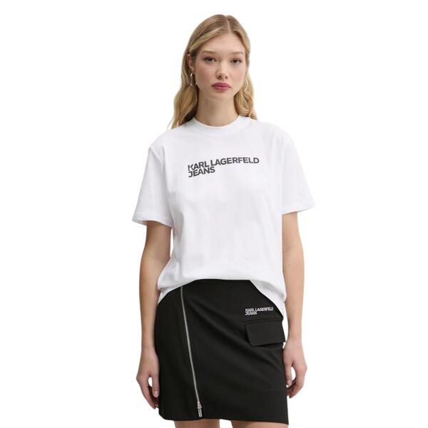 Γυναικείο T-shirt Karl Lagerfeld Reg Ss Essential White A1W17005-100