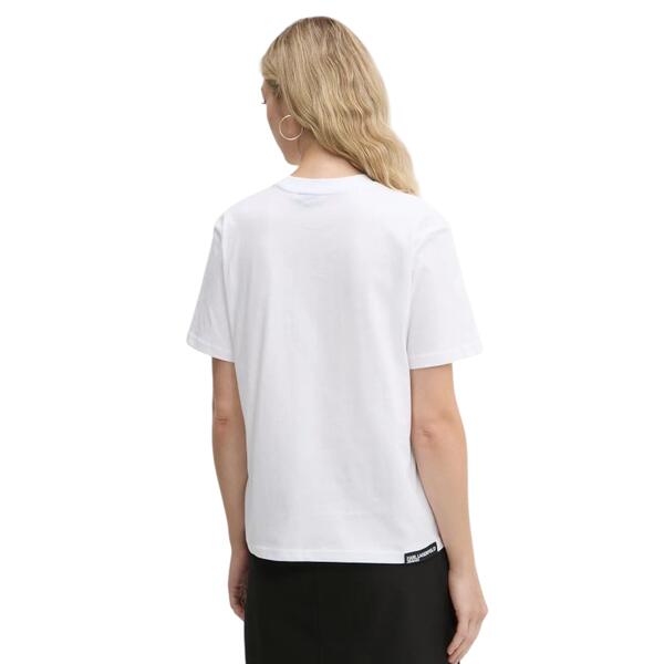 Γυναικείο T-shirt Karl Lagerfeld Reg Ss Essential White A1W17005-100