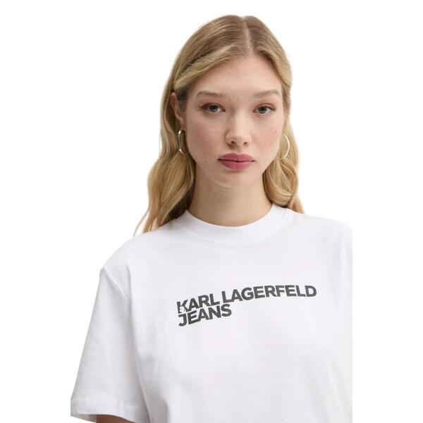 Γυναικείο T-shirt Karl Lagerfeld Reg Ss Essential White A1W17005-100
